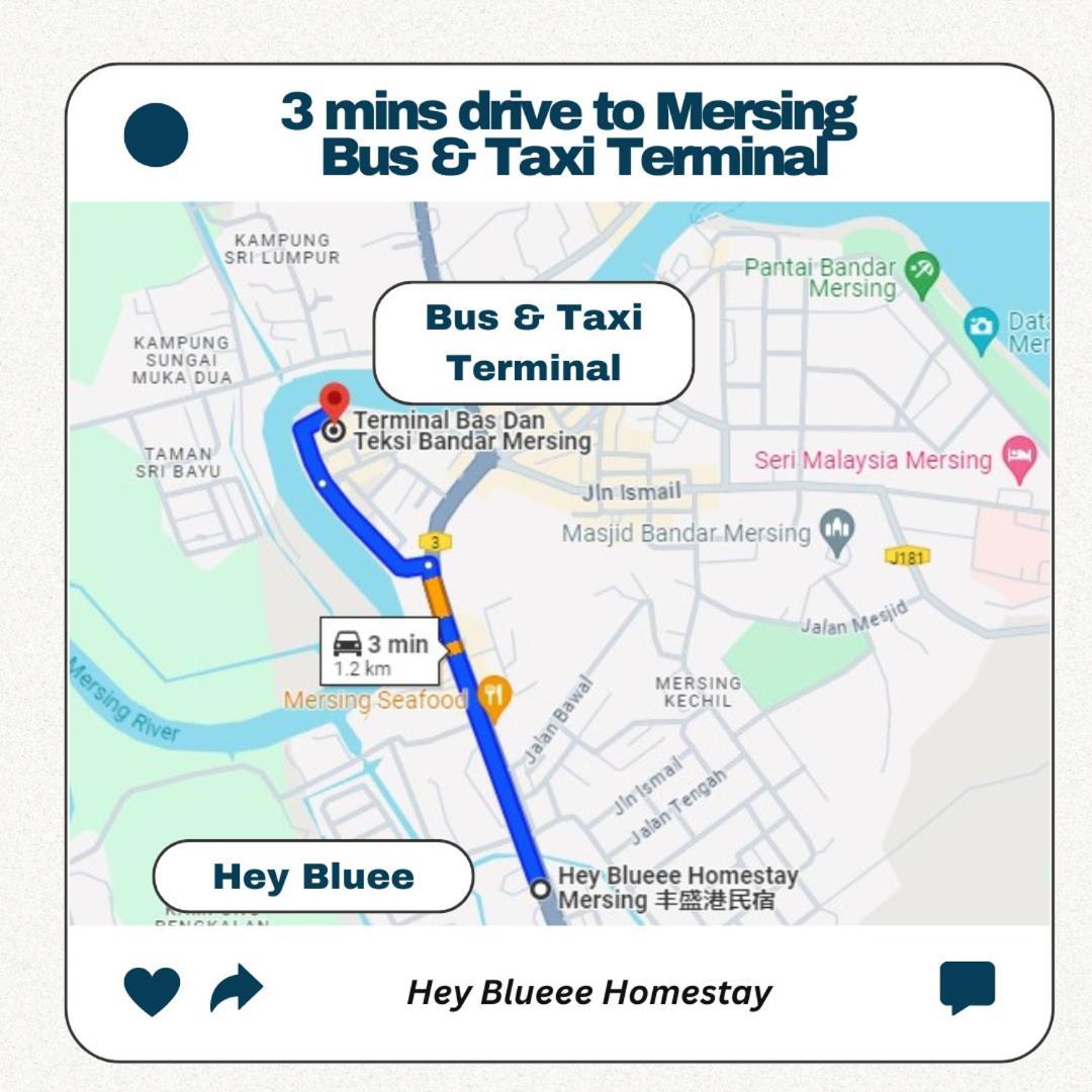 Hey Blueee ~ 5Mins Jetty/Netflix/Games/Youtube Mersing Εξωτερικό φωτογραφία